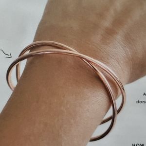 Tribe Alive Rose Gold Criss Cross Cuff